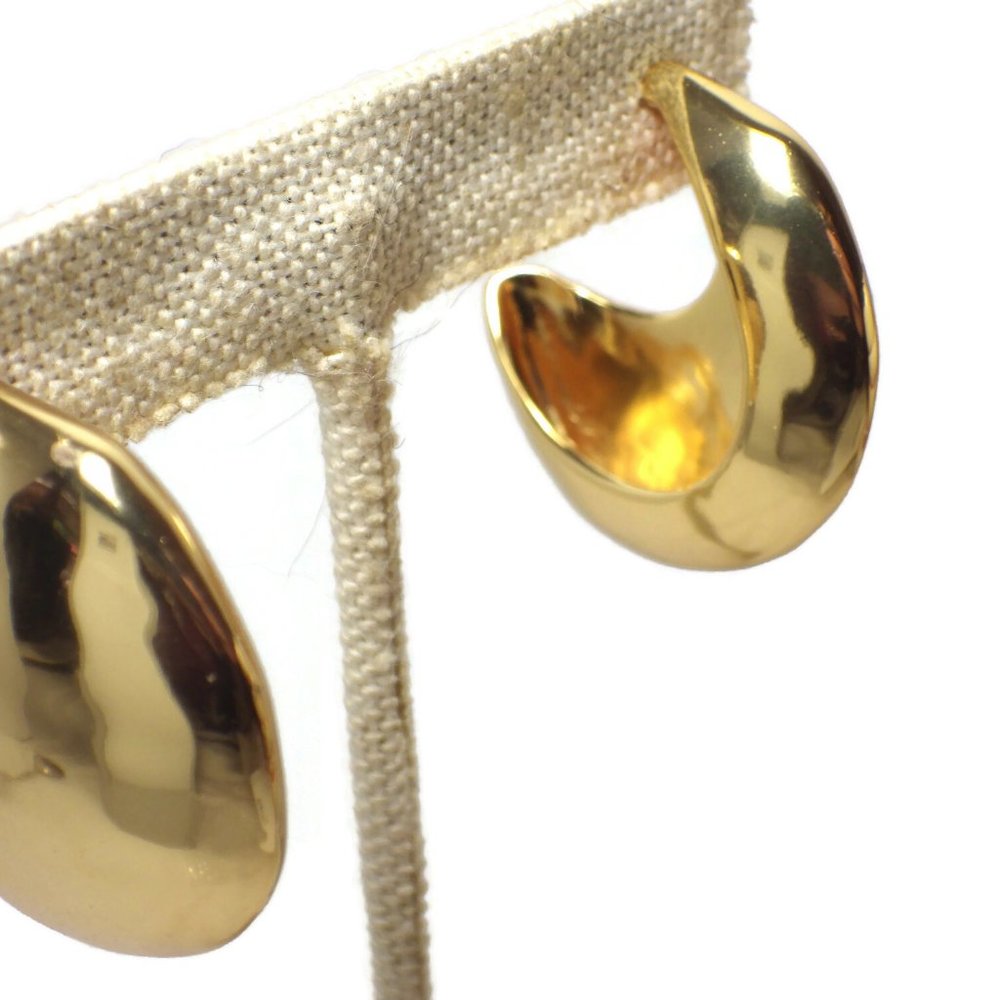 J Crew Burnished Gold Nested Hoop Earrings